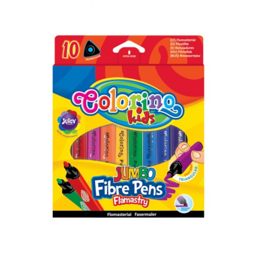 Fixky trojhranné JUMBO, 10 farieb