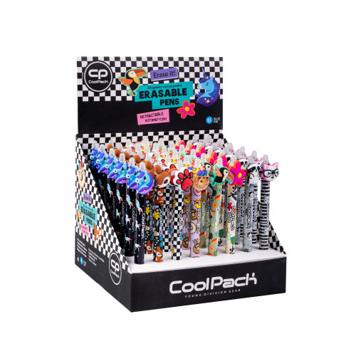 Gumovateľné pero CoolPack Girls II,  modrá náplň