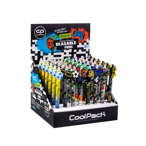 Gumovateľné pero CoolPack Boys II, modrá náplň 