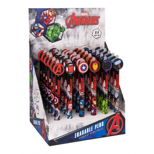 Gumovateľné pero Avengers II, modrá náplň