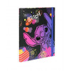 Školské dosky s gumičkou Stitch A4 black 